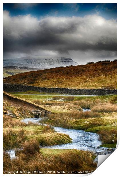 Pen-y-ghent Print by Angela Wallace