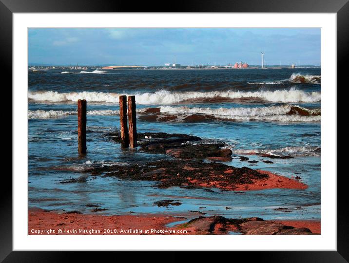 The Sea At Whitley Bay Framed Mounted Print by Kevin Maughan