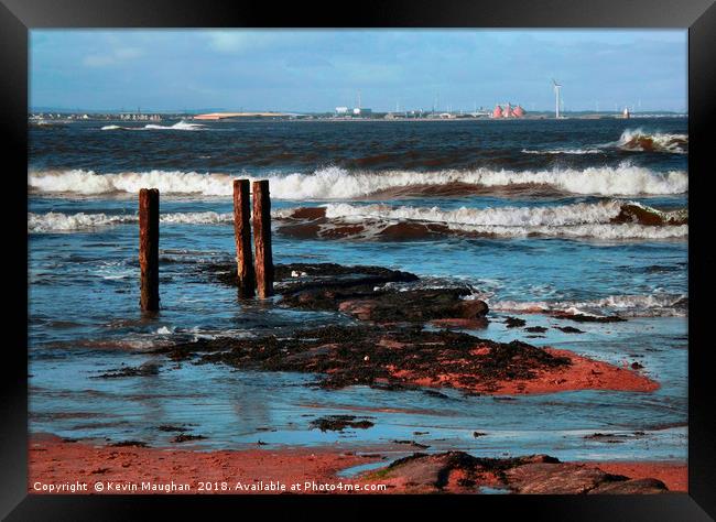 The Sea At Whitley Bay Framed Print by Kevin Maughan