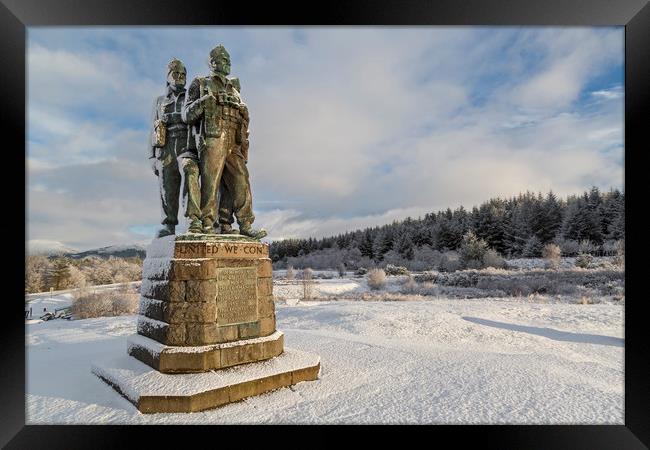 Commando Memorial at Spean Bridge Framed Print by Derek Beattie