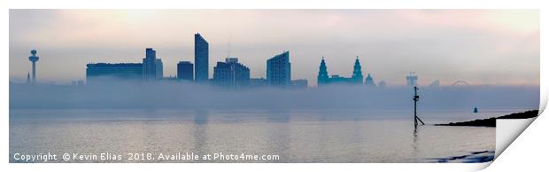 LIVERPOOL CITYSCAPE Print by Kevin Elias