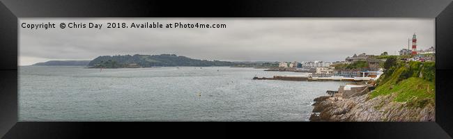 Plymouth Panorama Framed Print by Chris Day