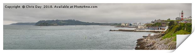 Plymouth Panorama Print by Chris Day