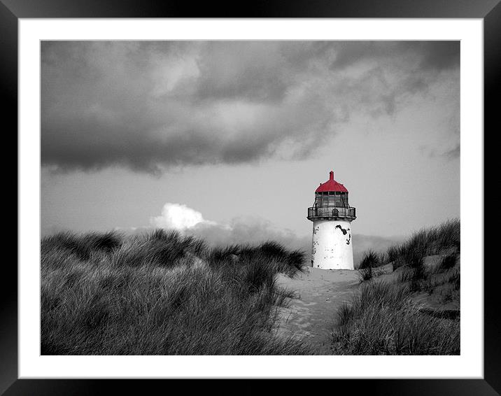 Lighthouse Red. Framed Mounted Print by Roy Barry