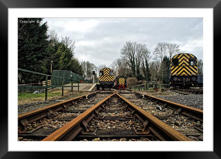 Along the tracks                                Framed Mounted Print by Alan Glicksman