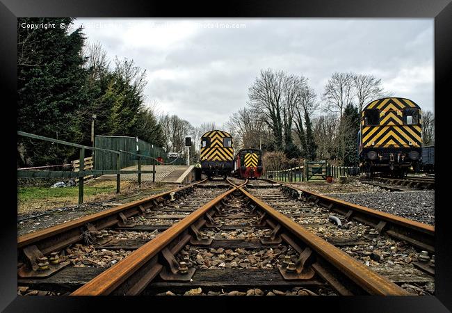 Along the tracks                                Framed Print by Alan Glicksman