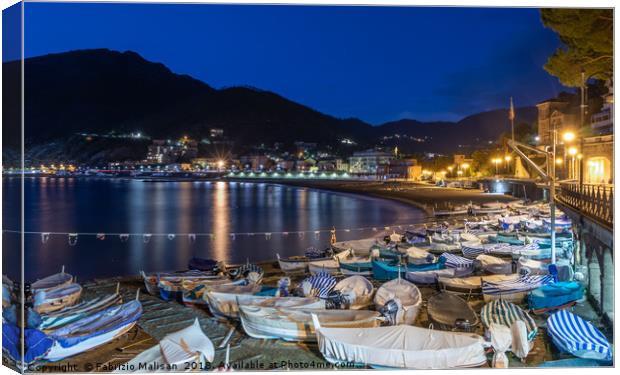 An evening in Levanto Canvas Print by Fabrizio Malisan
