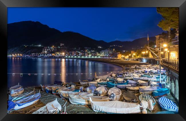 An evening in Levanto Framed Print by Fabrizio Malisan