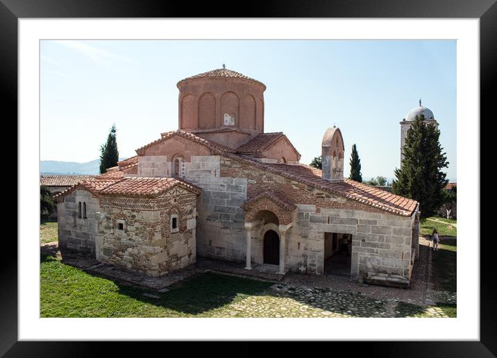 Saint Mary Church, Ardenica Monastery, Albania Framed Mounted Print by Hazel Wright