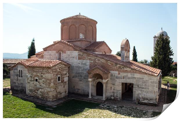 Saint Mary Church, Ardenica Monastery, Albania Print by Hazel Wright