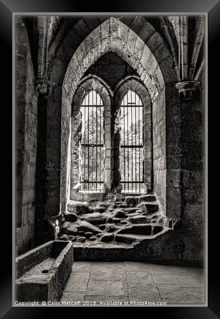 The Chapter House Window Framed Print by Colin Metcalf