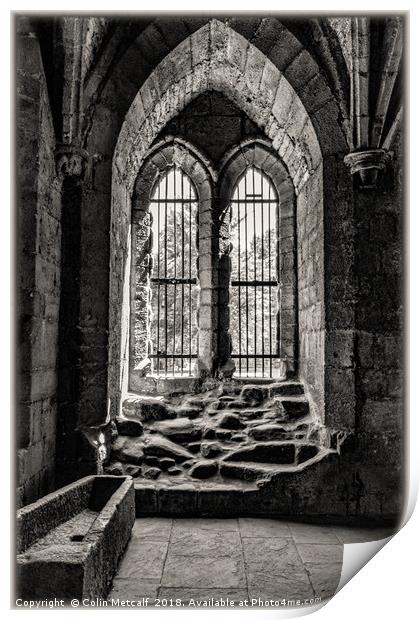 The Chapter House Window Print by Colin Metcalf