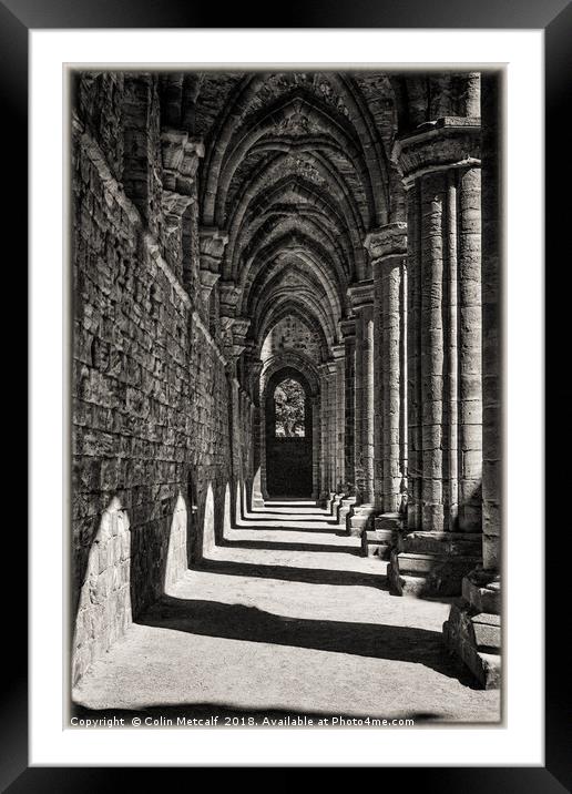 The Cloister Framed Mounted Print by Colin Metcalf
