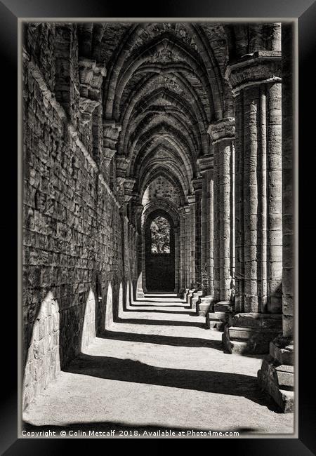 The Cloister Framed Print by Colin Metcalf