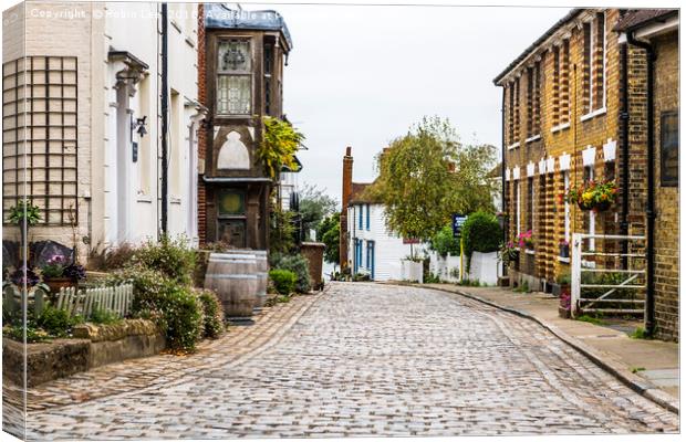 Upnor Village Cobbled High Street Canvas Print by Robin Lee