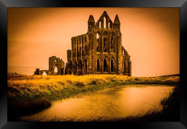 Whitby Abbey Framed Print by Mike Lanning