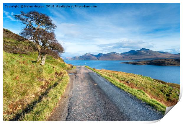 Loch Na Keal on the Isle of Mull Print by Helen Hotson