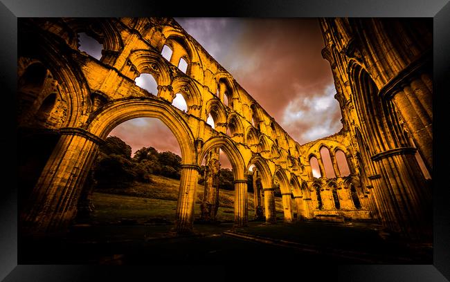 Rievaulx Abbey Framed Print by Mike Lanning