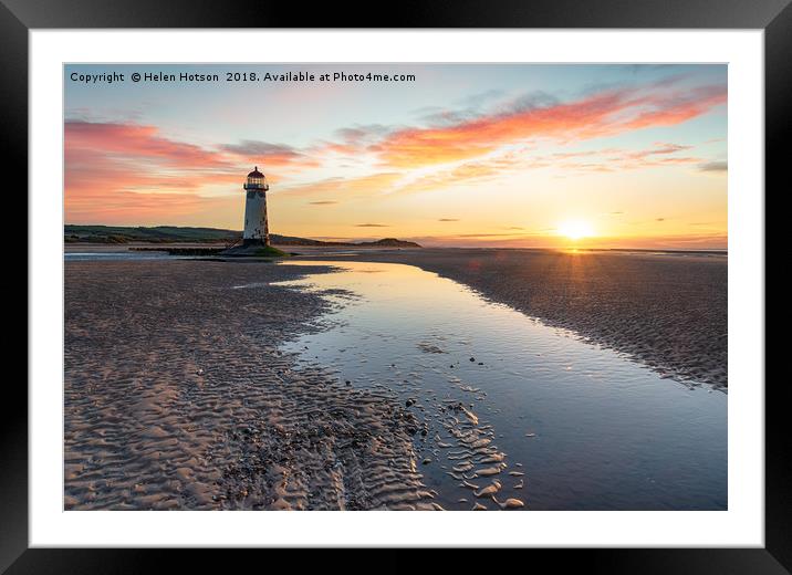 Talacre in North Wales Framed Mounted Print by Helen Hotson