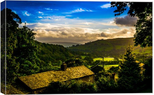 Swaledale dawn 2 Canvas Print by Mike Lanning