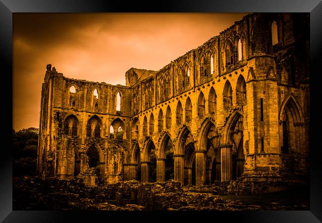 Rievaulx Abbey Framed Print by Mike Lanning