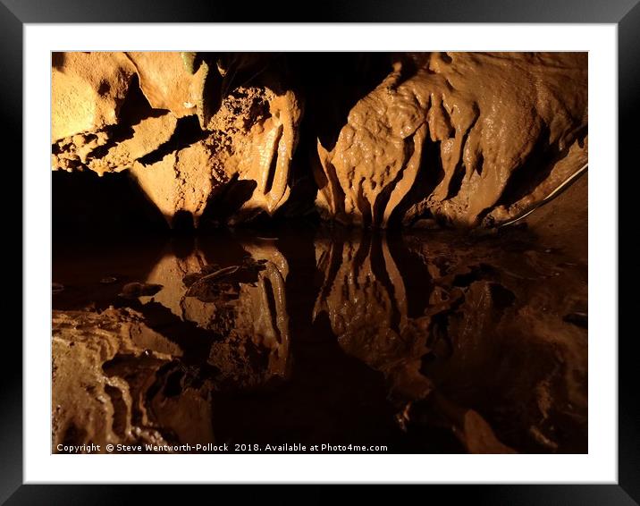 Cavern Pool Framed Mounted Print by Steve WP