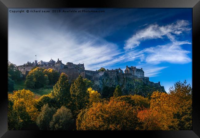 Edinburgh Whimsy Framed Print by richard sayer