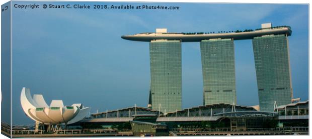 Marina Bay Sands, Singapore Canvas Print by Stuart C Clarke