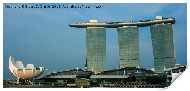 Marina Bay Sands, Singapore Print by Stuart C Clarke