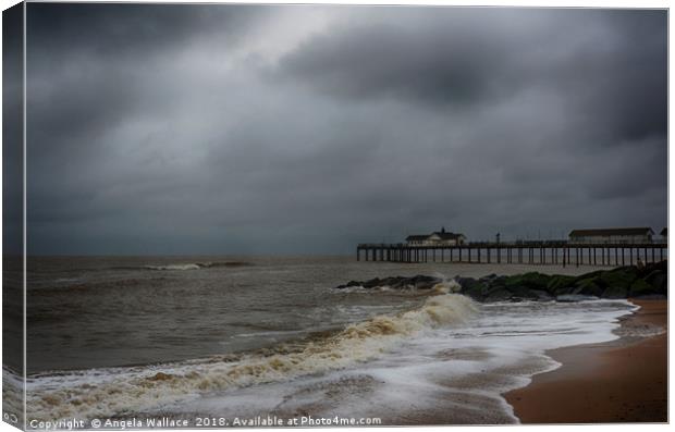 Southwold Pier              Canvas Print by Angela Wallace