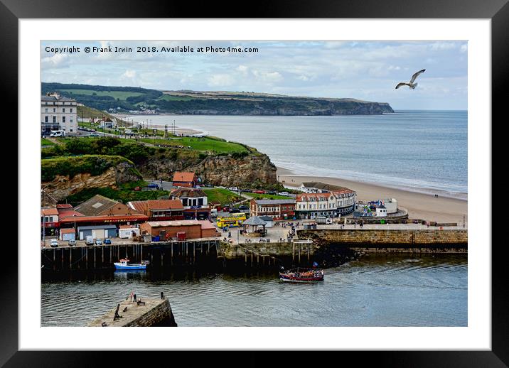 The fishing town of Whitby Framed Mounted Print by Frank Irwin