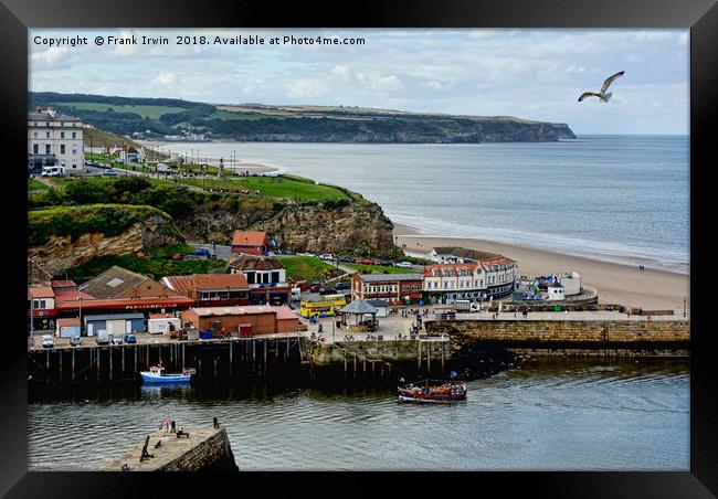 The fishing town of Whitby Framed Print by Frank Irwin