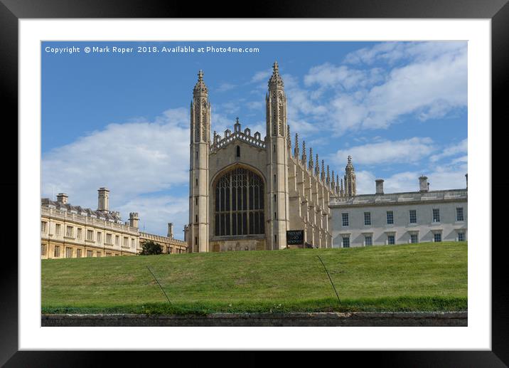 Kings College Chapel  Framed Mounted Print by Mark Roper