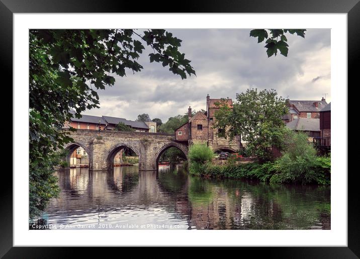 Elvet Bridge Durham 3 Framed Mounted Print by Ann Garrett