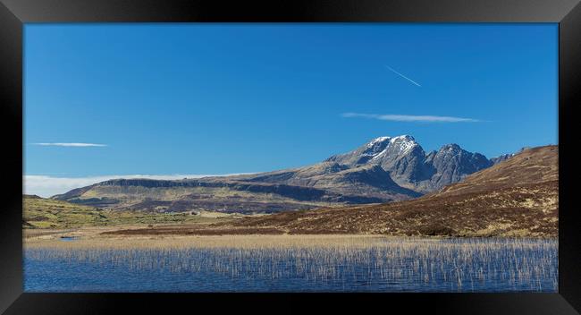 Bla Bheinn (Blaven)  Loch Cill Chriosd Framed Print by Robert McCristall