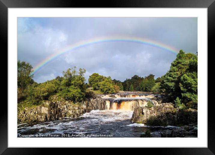 Low Force Rainbow Framed Mounted Print by David Forster