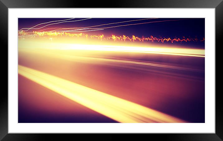 Electric Highway Framed Mounted Print by Dave Livsey