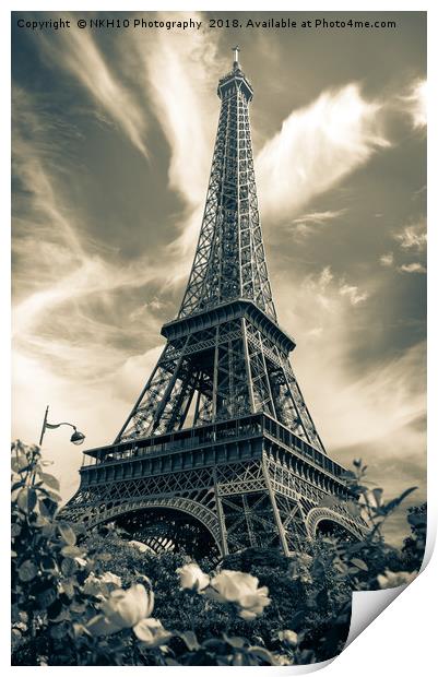 View at the Eiffel Tower  Print by NKH10 Photography