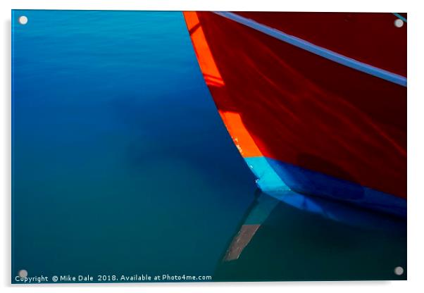                 A fishing boat, Corfu Acrylic by Mike Dale