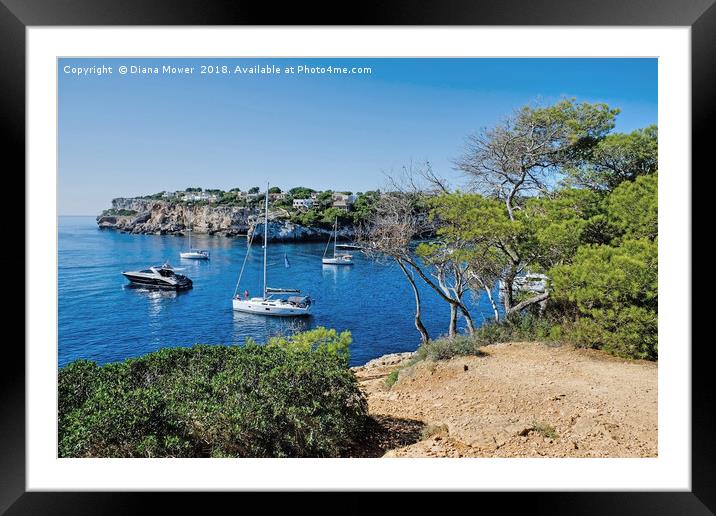 Santanyi Mallorca Spain Framed Mounted Print by Diana Mower