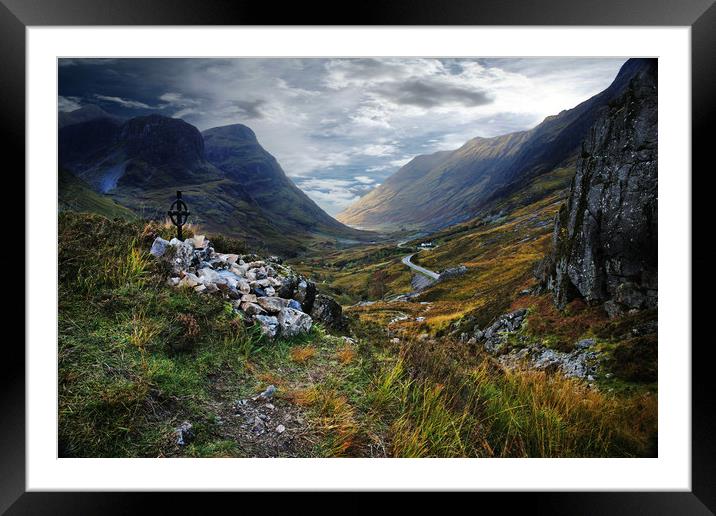 Ralston memorial at Glencoe Framed Mounted Print by JC studios LRPS ARPS