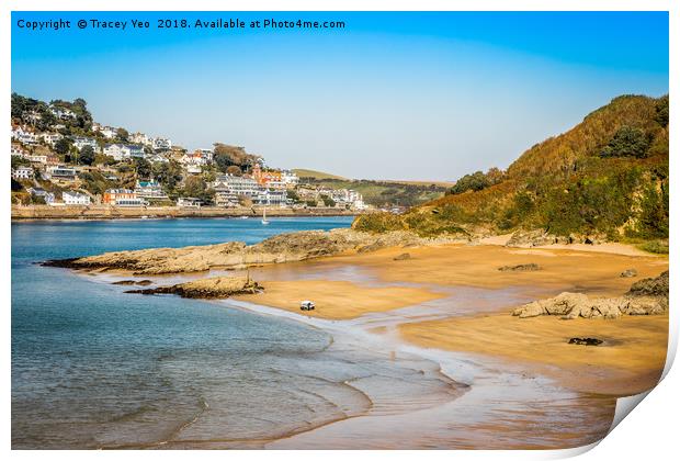 Sunny Cove Beach Print by Tracey Yeo