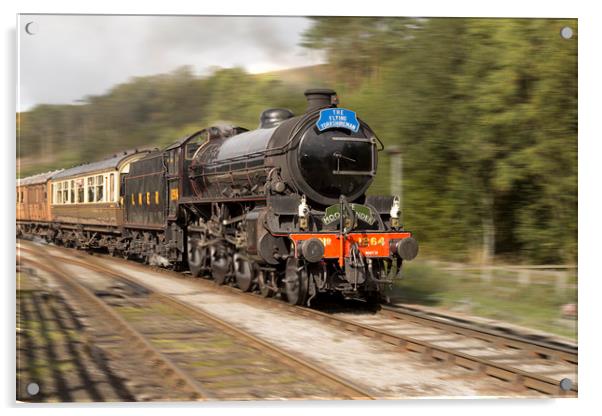 Class B1 steam loco 1264 Moorlander / Flying Yorks Acrylic by Rob Lester