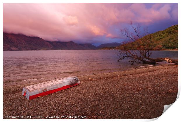glenorchy morning  Print by JIA HE