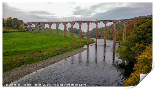 Leaderfoot Viaduct Print by Alasdair Preston