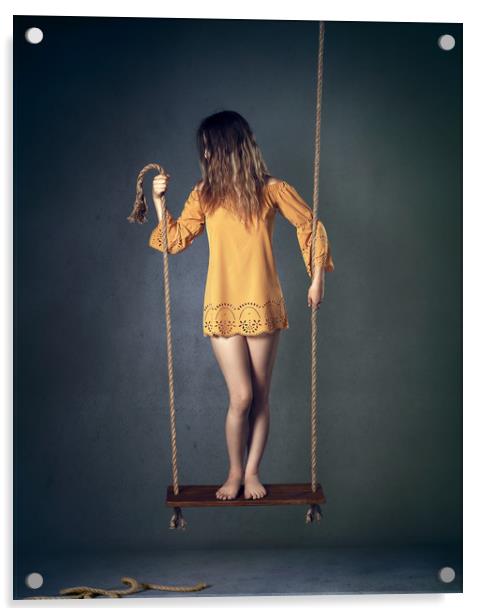 Hold on Tight Acrylic by Johan Swanepoel