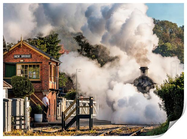 Steam and Smoke Print by Trevor Camp