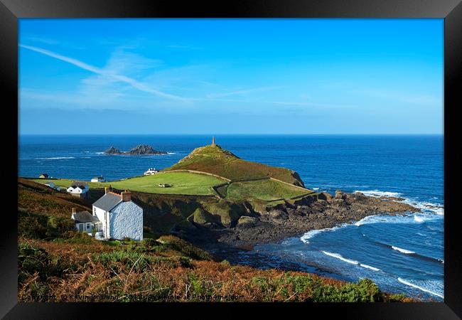 cape cornwall Framed Print by Kevin Britland