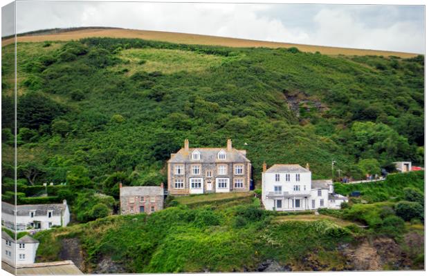 Doc Martin's House at Port Isaac Canvas Print by Andy Heap