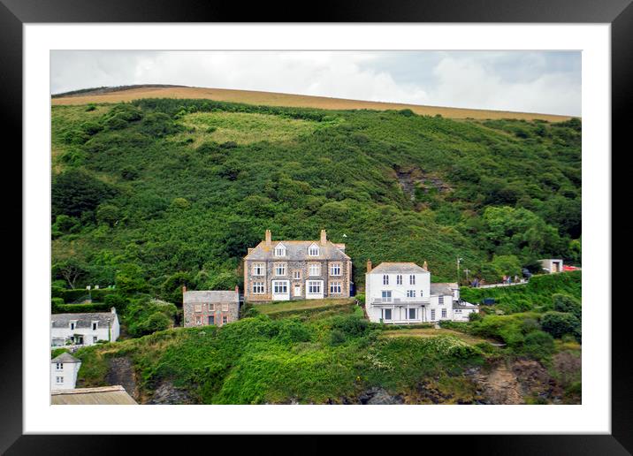Doc Martin's House at Port Isaac Framed Mounted Print by Andy Heap